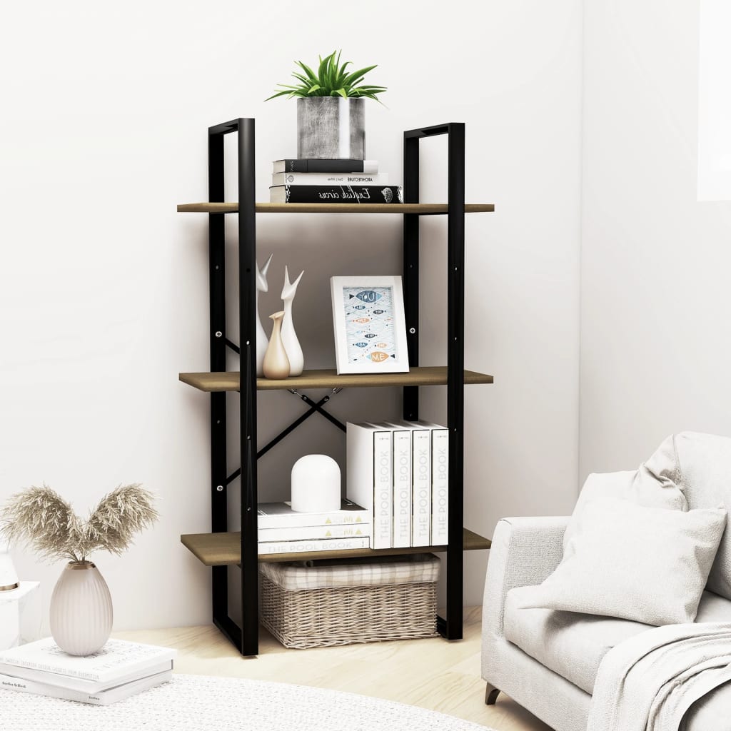 Varastohylly ruskea 60x30x105 cm täysi mänty - Sisustajankoti.fi
