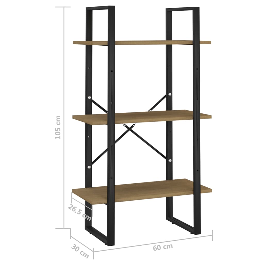 Varastohylly ruskea 60x30x105 cm täysi mänty - Sisustajankoti.fi