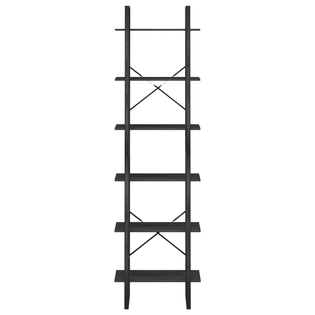 Säilytyshylly musta 60x30x210 cm täysi mänty - Sisustajankoti.fi
