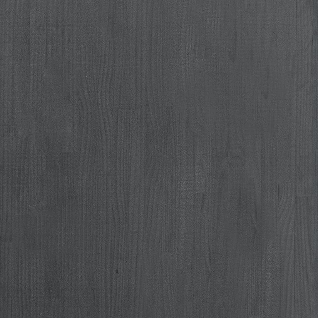 3-tasoinen kirjahylly harmaa 80x30x105 cm täysi mänty - Sisustajankoti.fi