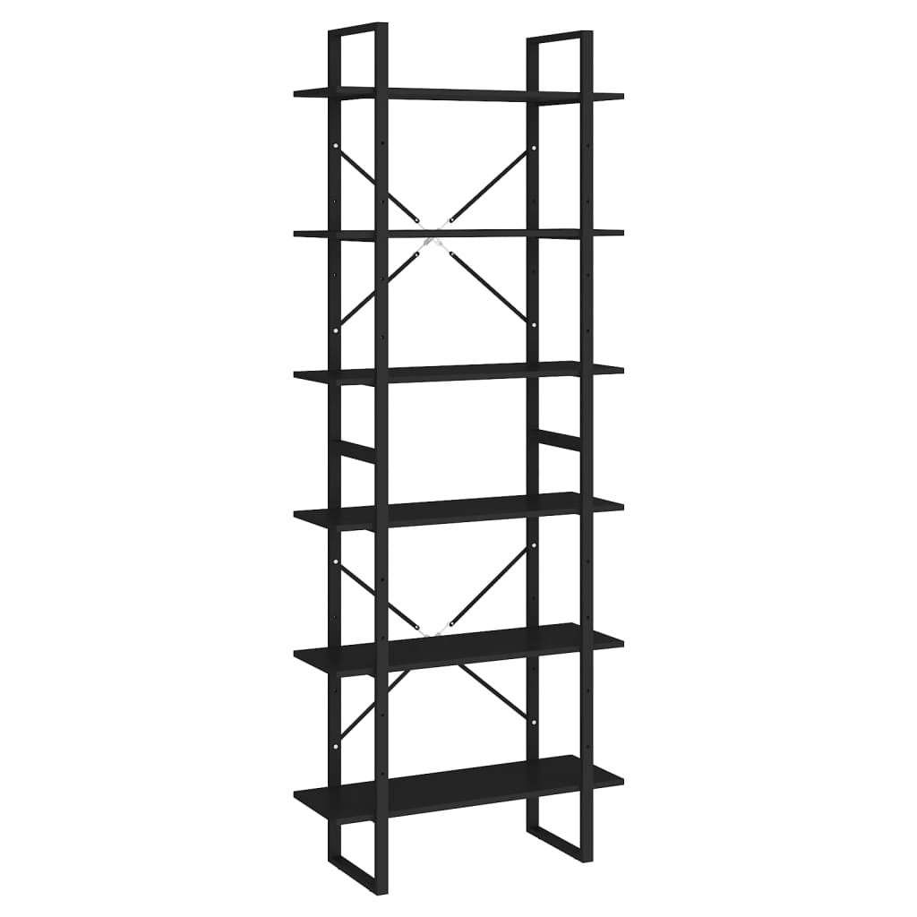 Korkea kaappi musta 80x30x210 cm lastulevy - Sisustajankoti.fi