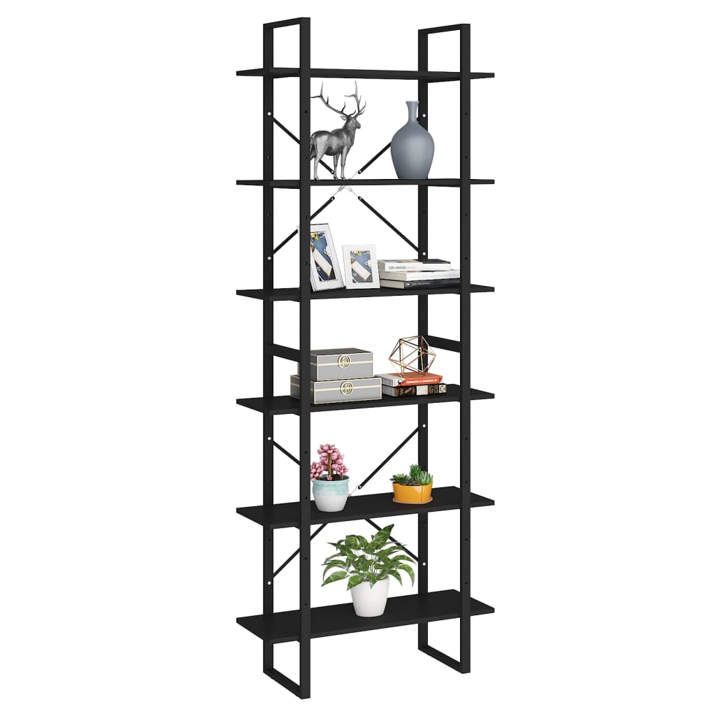 Korkea kaappi musta 80x30x210 cm lastulevy - Sisustajankoti.fi
