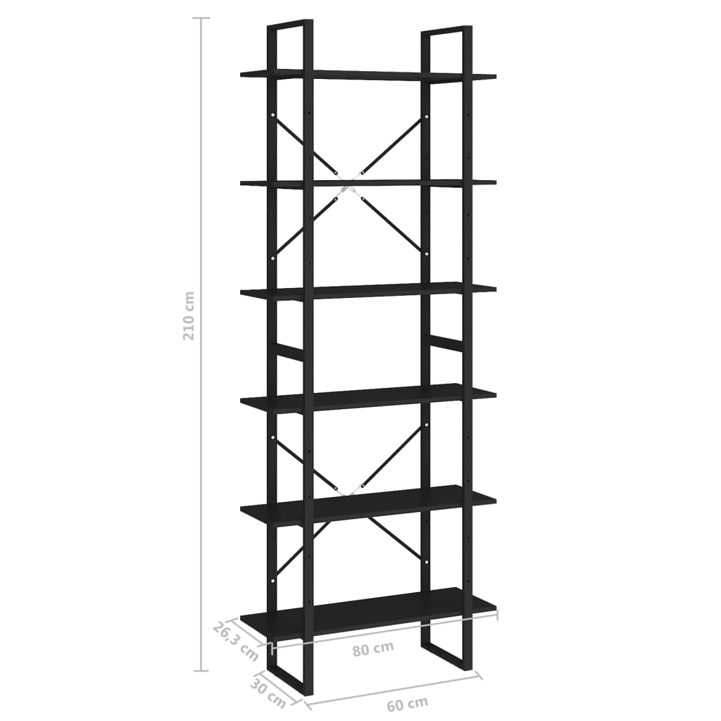 Korkea kaappi musta 80x30x210 cm lastulevy - Sisustajankoti.fi