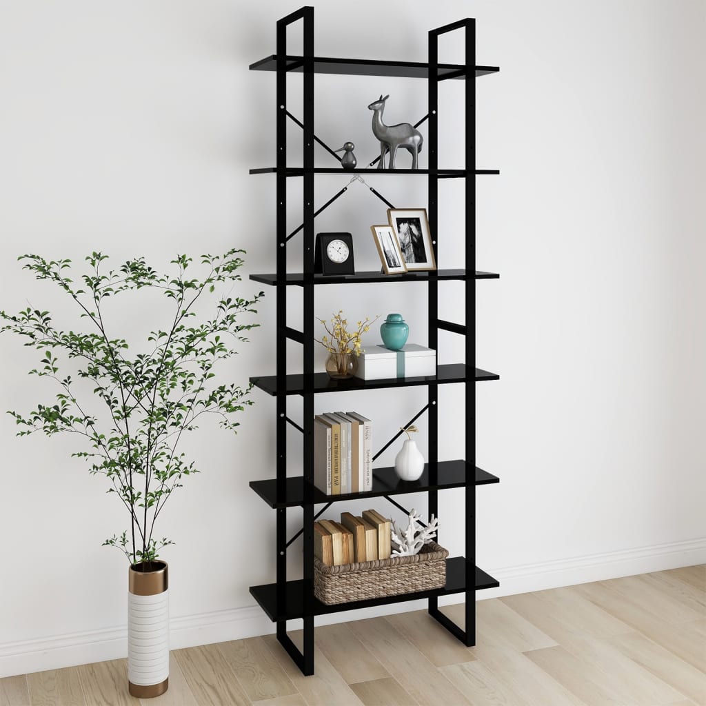 Korkea kaappi musta 80x30x210 cm lastulevy - Sisustajankoti.fi