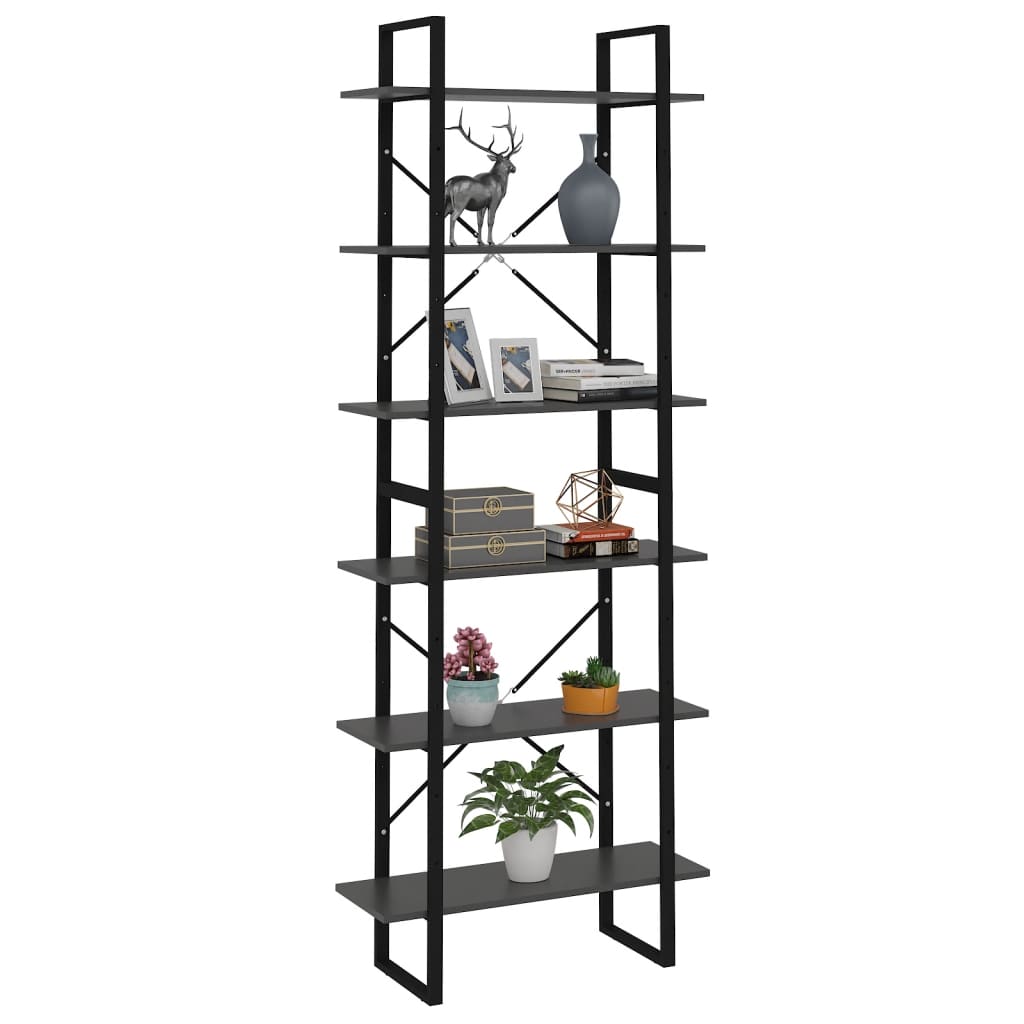 Korkea kaappi harmaa 80x30x210 cm lastulevy - Sisustajankoti.fi