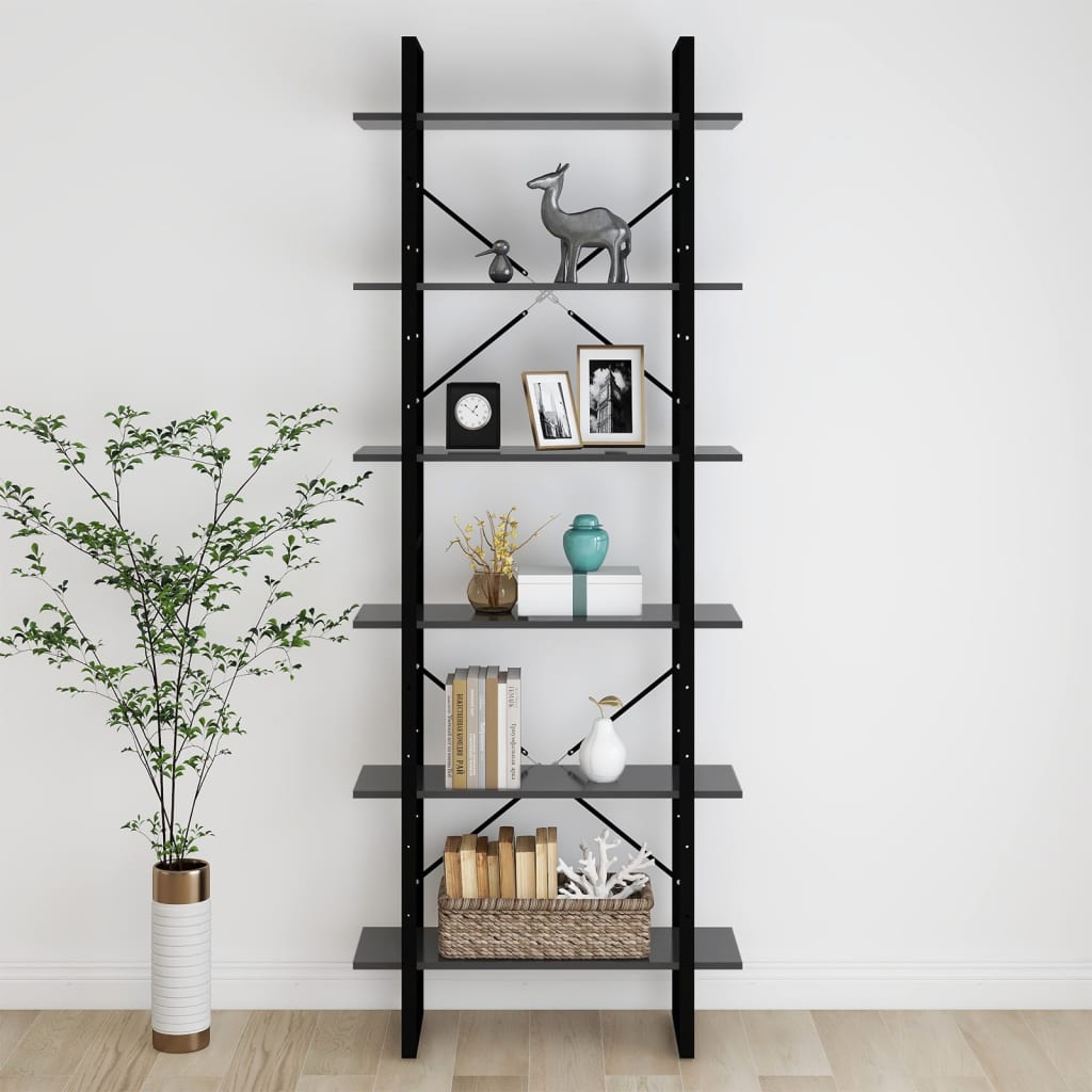 Korkea kaappi harmaa 80x30x210 cm lastulevy - Sisustajankoti.fi