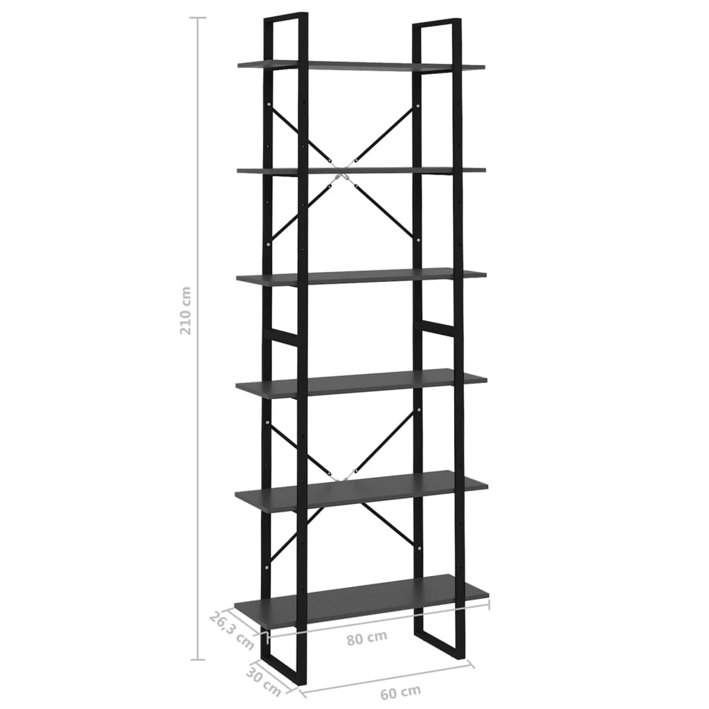 Korkea kaappi harmaa 80x30x210 cm lastulevy - Sisustajankoti.fi