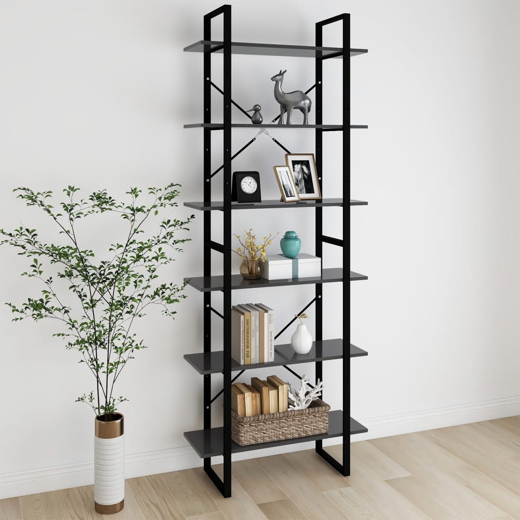 Korkea kaappi harmaa 80x30x210 cm lastulevy - Sisustajankoti.fi