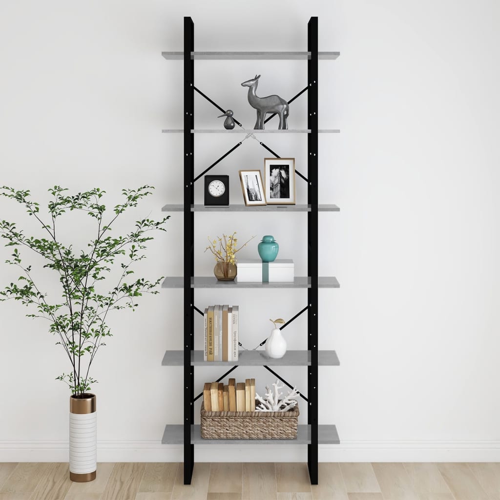 Korkea kaappi betoninharmaa 80x30x210 cm lastulevy - Sisustajankoti.fi