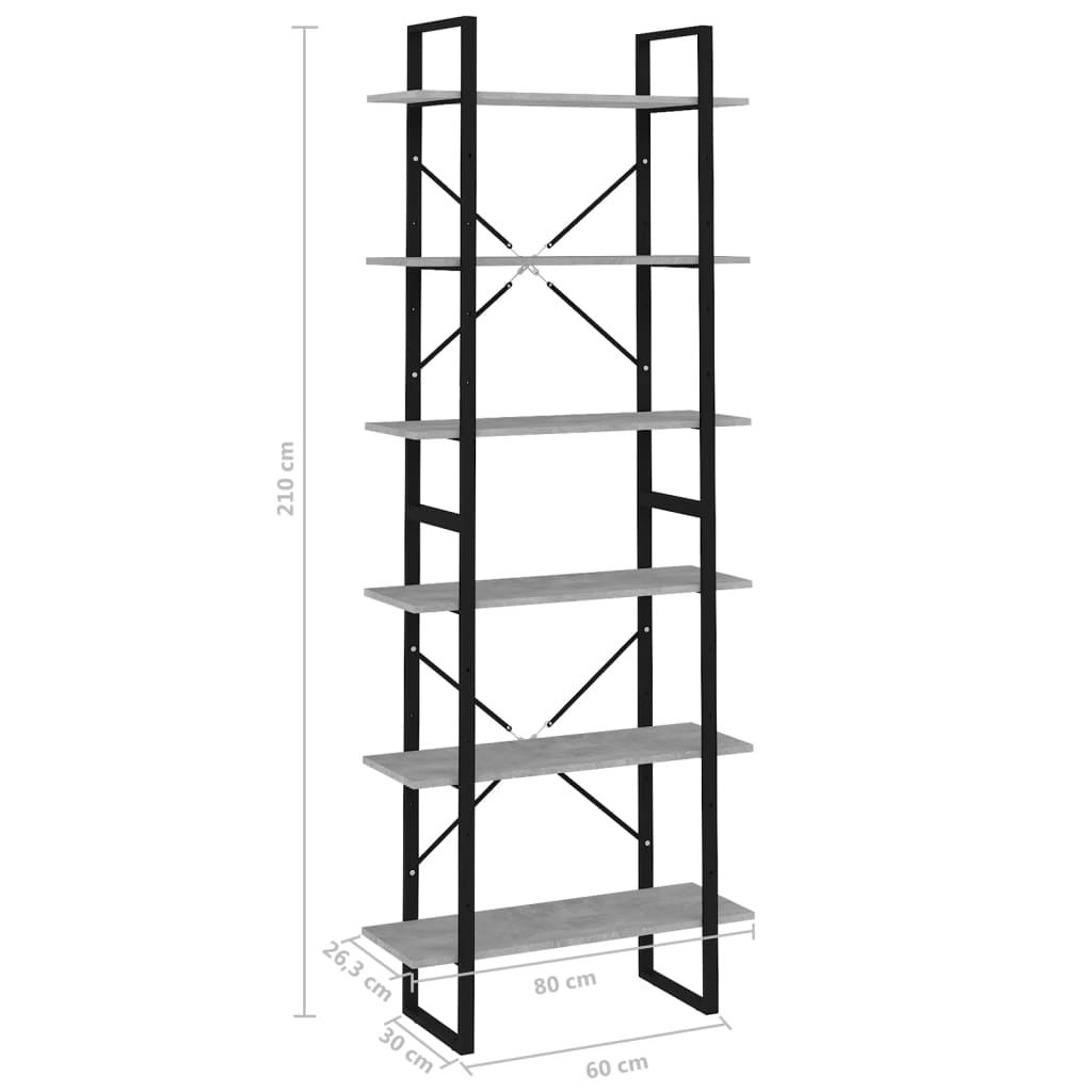 Korkea kaappi betoninharmaa 80x30x210 cm lastulevy - Sisustajankoti.fi