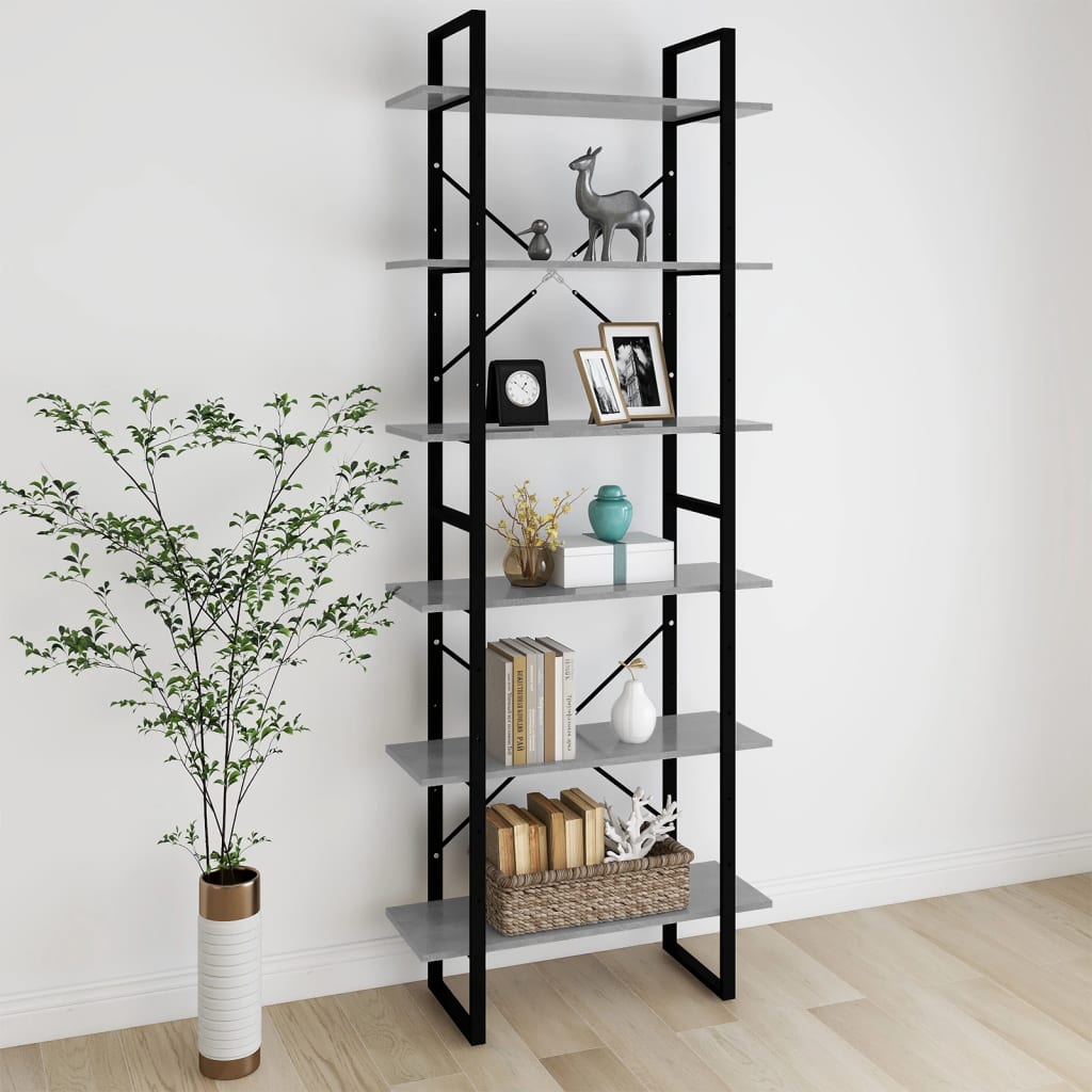 Korkea kaappi betoninharmaa 80x30x210 cm lastulevy - Sisustajankoti.fi