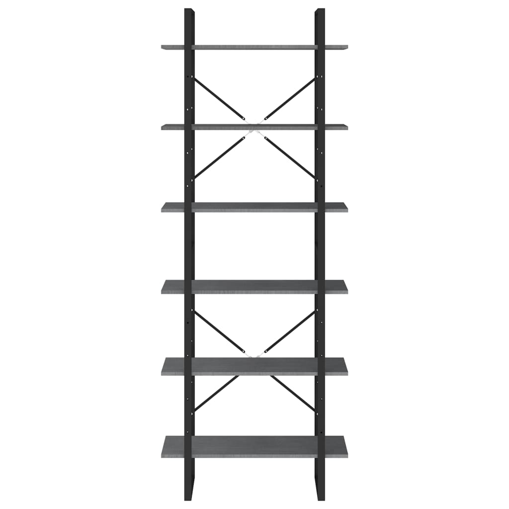 Korkea kaappi harmaa 80x30x210 cm täysi mänty - Sisustajankoti.fi