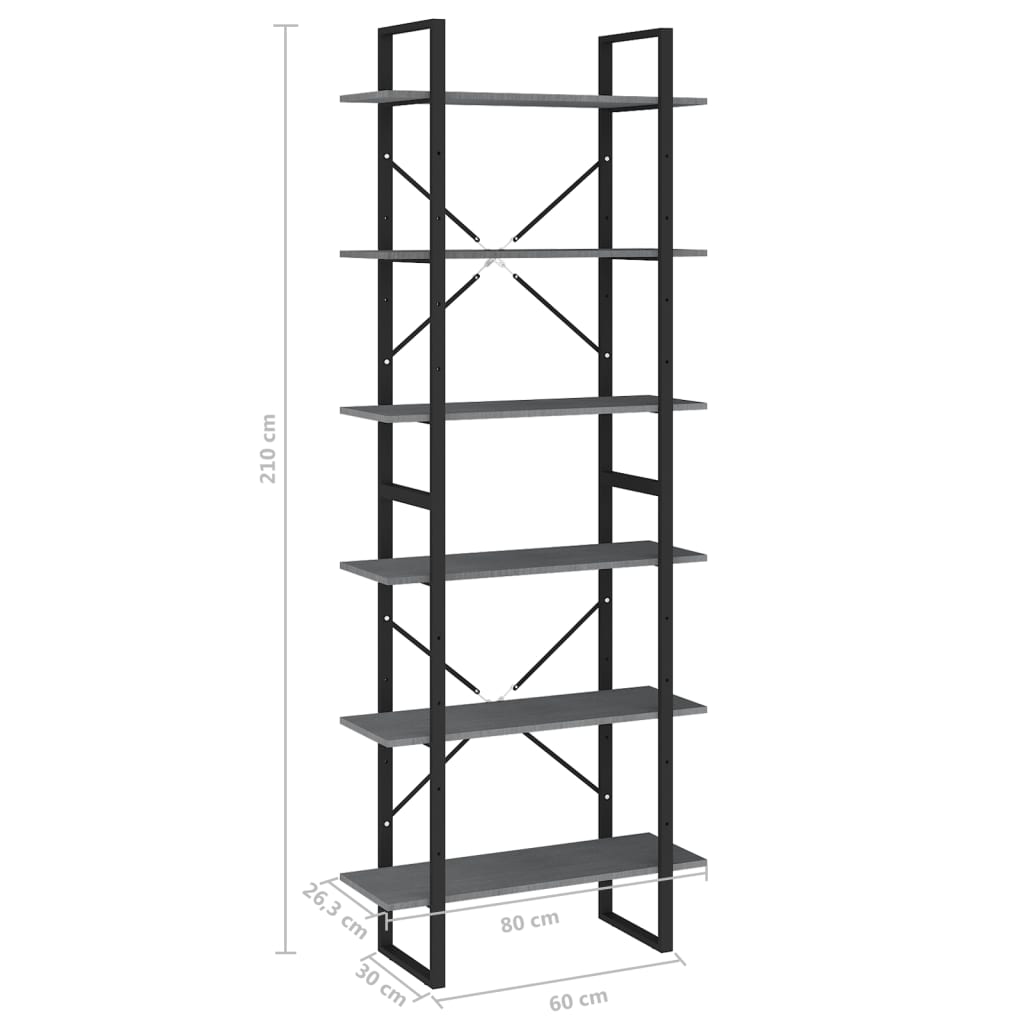 Korkea kaappi harmaa 80x30x210 cm täysi mänty - Sisustajankoti.fi
