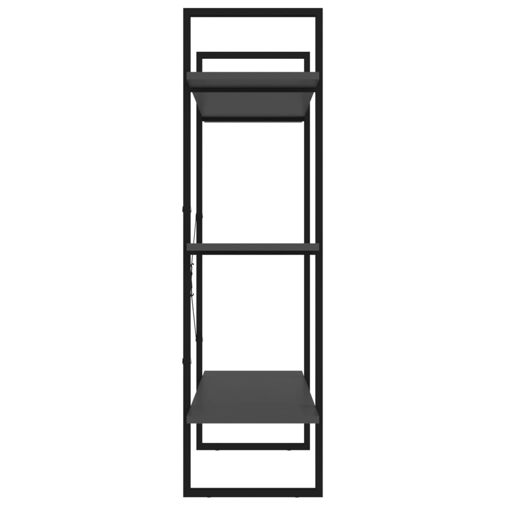 Kirjahylly betoninharmaa 100x30x105 cm lastulevy - Sisustajankoti.fi