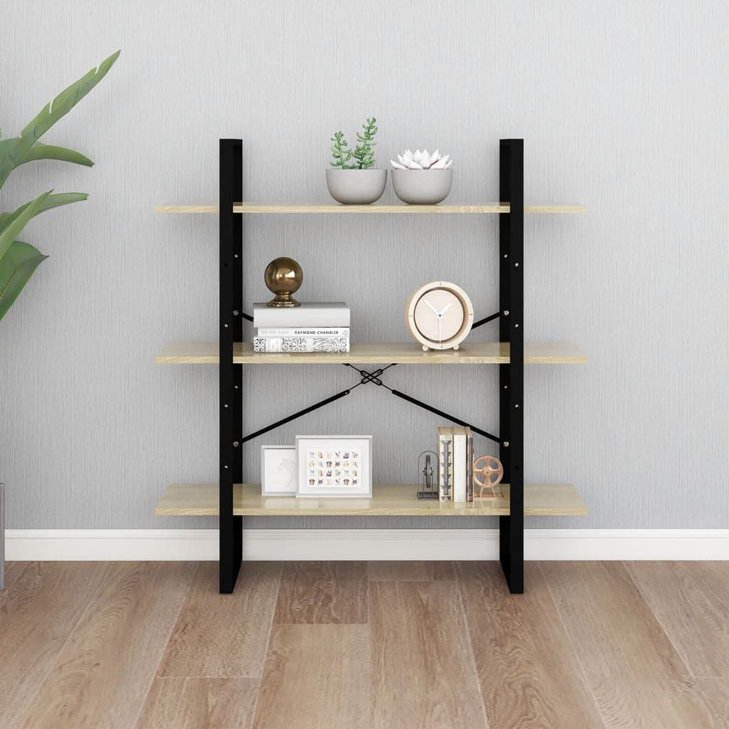 Kirjahylly Sonoma-tammi 100x30x105 cm lastulevy - Sisustajankoti.fi