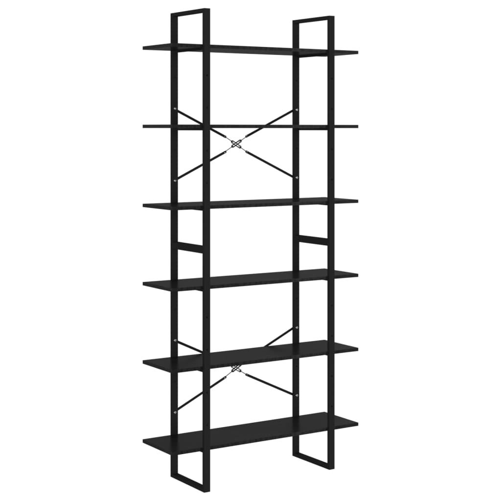 Korkea kaappi musta 100x30x210 cm lastulevy - Sisustajankoti.fi