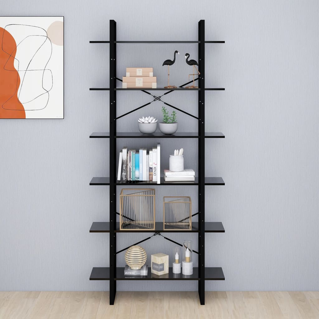 Korkea kaappi musta 100x30x210 cm lastulevy - Sisustajankoti.fi