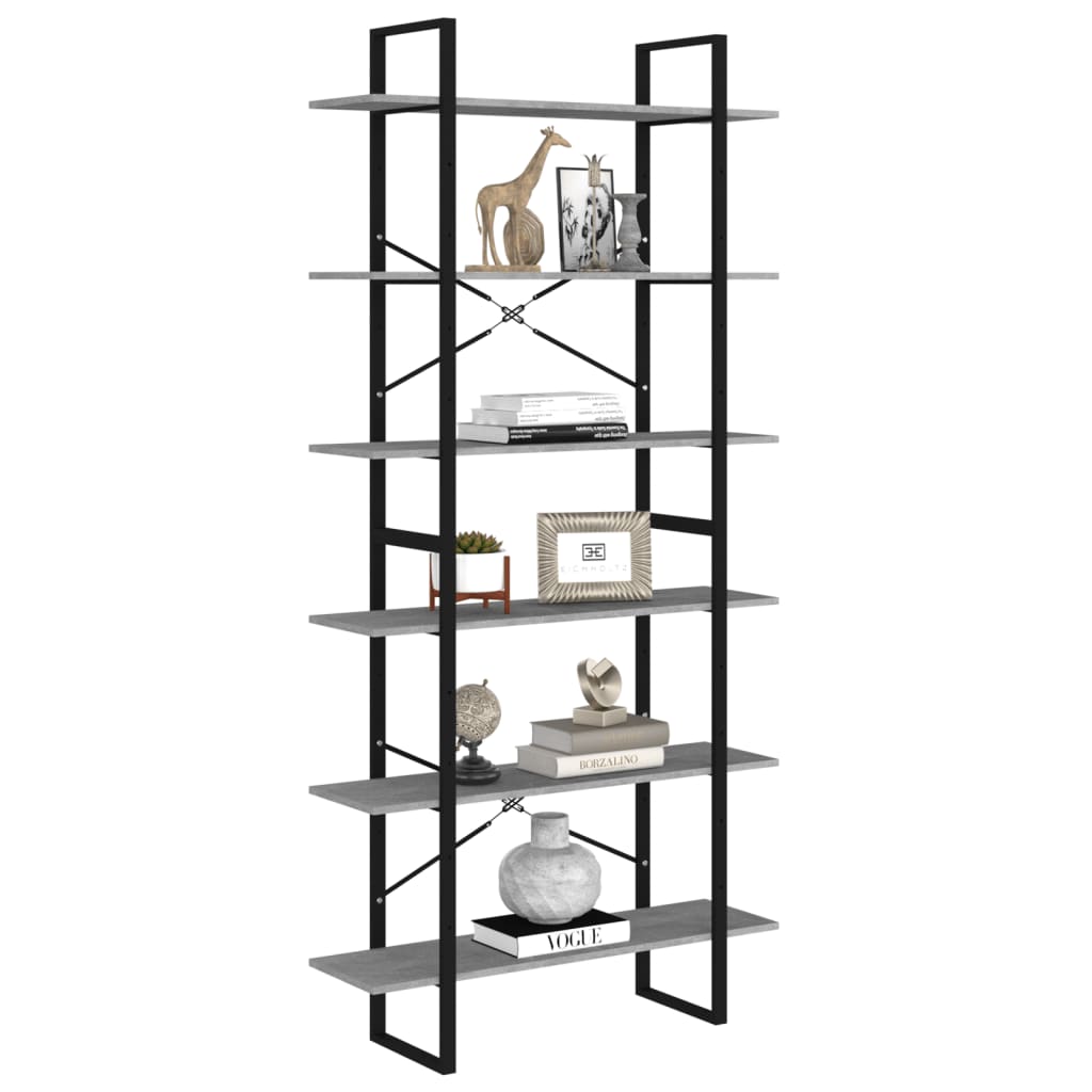 Korkea kaappi betoninharmaa 100x30x210 cm lastulevy - Sisustajankoti.fi