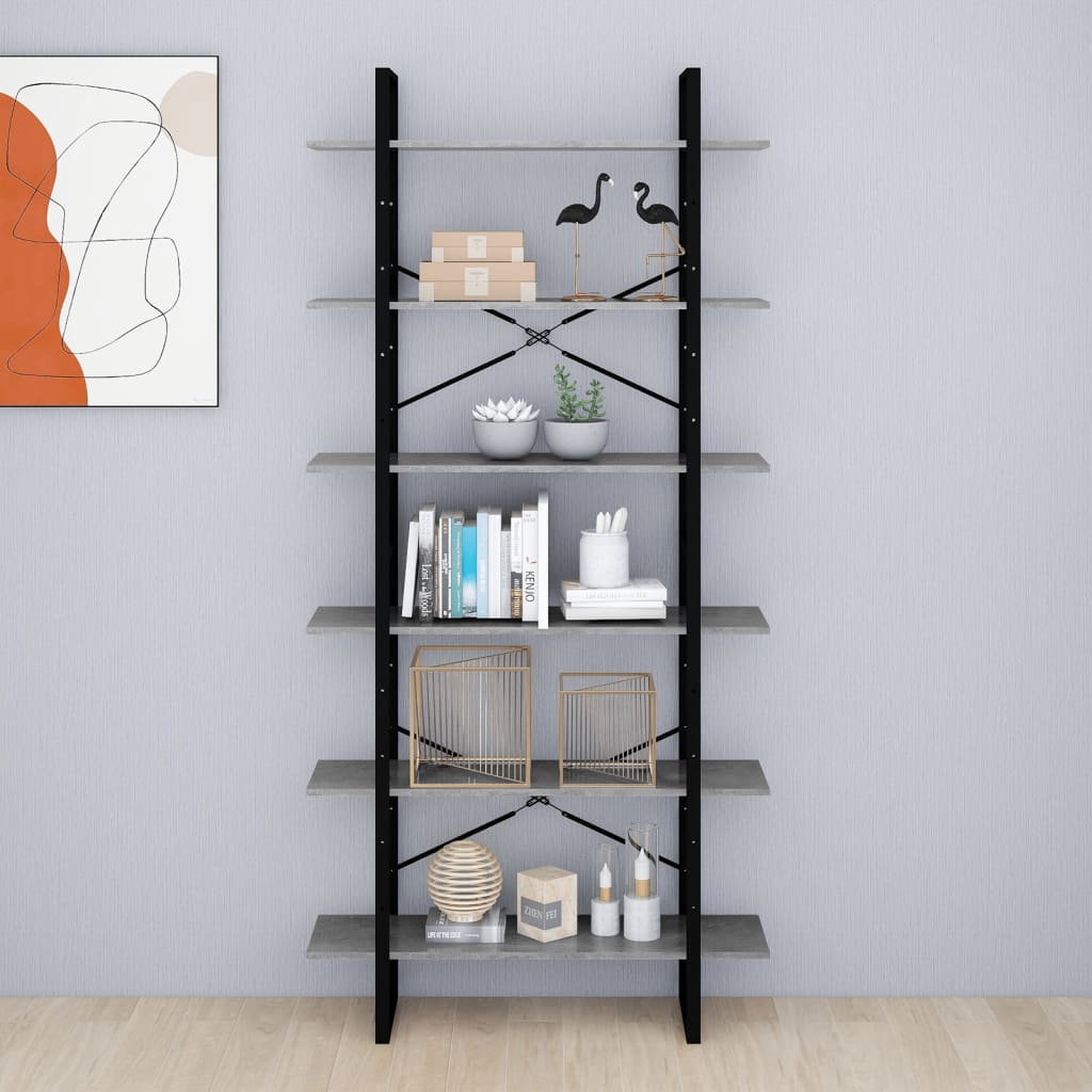 Korkea kaappi betoninharmaa 100x30x210 cm lastulevy - Sisustajankoti.fi