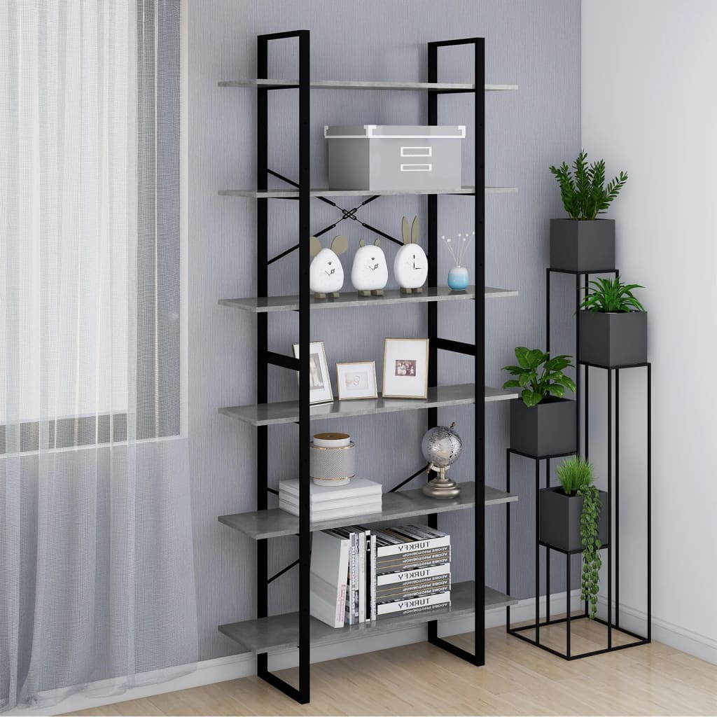 Korkea kaappi betoninharmaa 100x30x210 cm lastulevy - Sisustajankoti.fi
