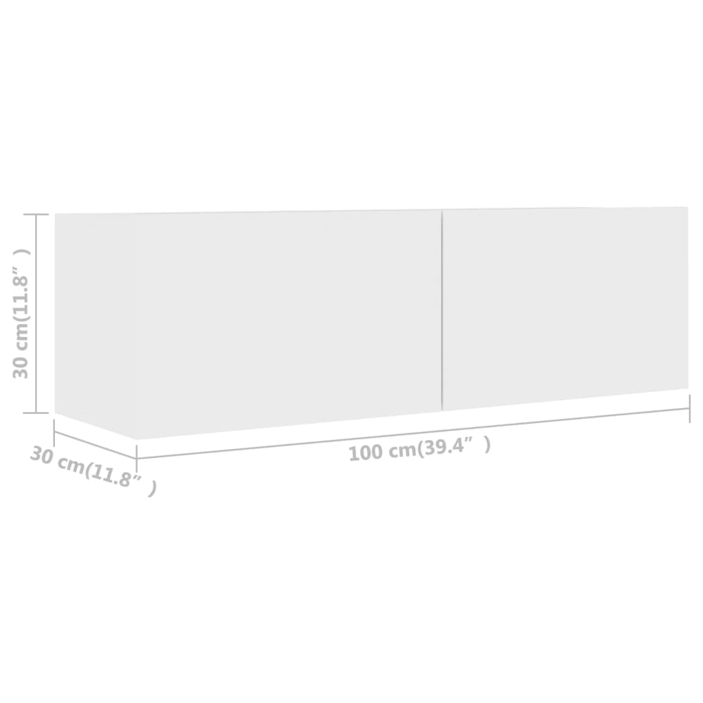 2-osainen TV-kaappisarja valkoinen lastulevy - Sisustajankoti.fi