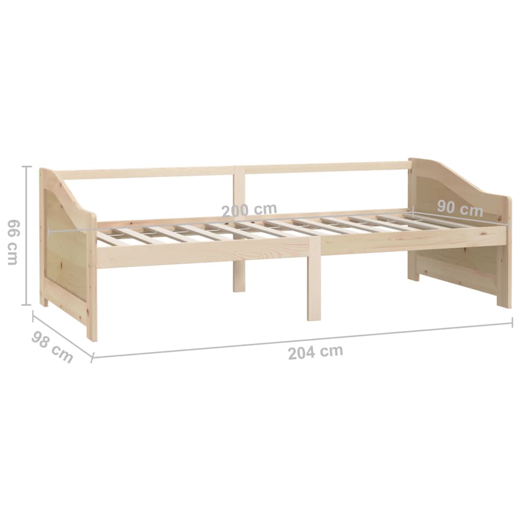 Päivävuode 3-istuttava täysi mänty 90x200 cm - Sisustajankoti.fi