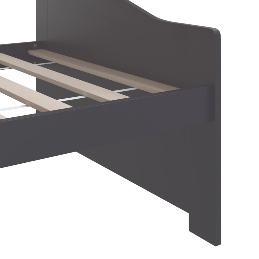 Päivävuode 3-istuttava tummanharmaa täysi mänty 90x200 cm - Sisustajankoti.fi