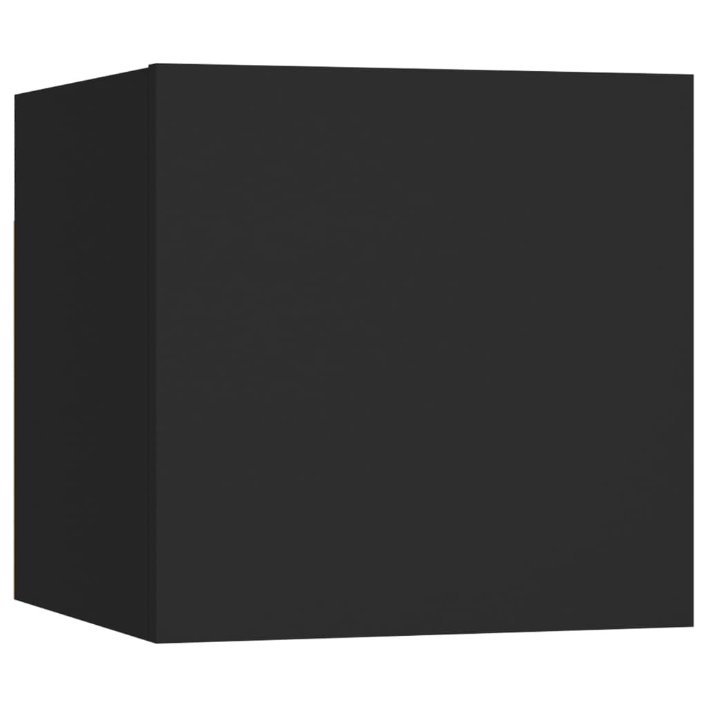 Yöpöydät 2 kpl musta 30,5x30x30 cm lastulevy - Sisustajankoti.fi