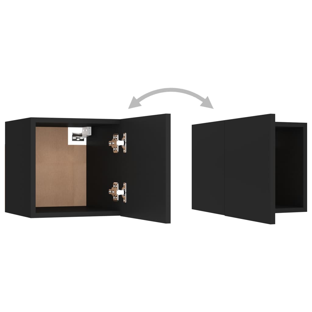 Yöpöydät 2 kpl musta 30,5x30x30 cm lastulevy - Sisustajankoti.fi