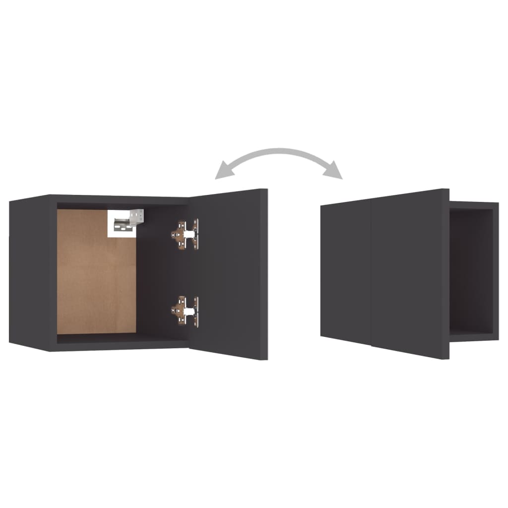 Yöpöydät 2 kpl harmaa 30,5x30x30 cm lastulevy - Sisustajankoti.fi