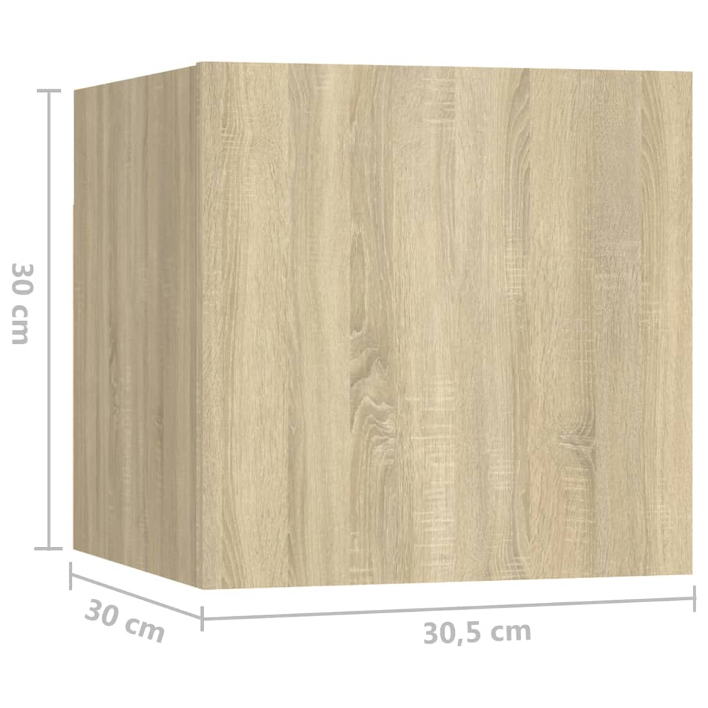 Yöpöytä Sonoma-tammi 30,5x30x30 cm lastulevy - Sisustajankoti.fi