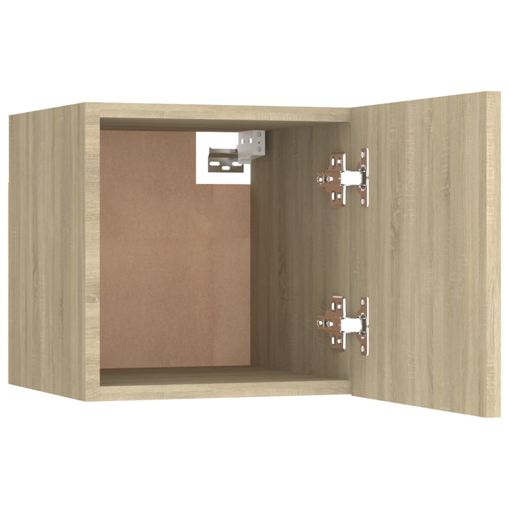 Yöpöydät 2 kpl Sonoma-tammi 30,5x30x30 cm lastulevy - Sisustajankoti.fi
