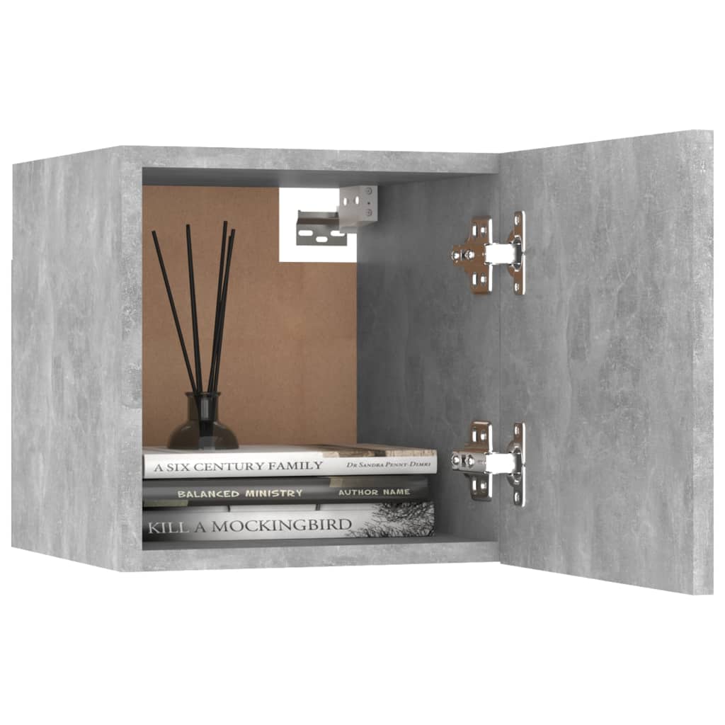 Yöpöytä betoninharmaa 30,5x30x30 cm lastulevy - Sisustajankoti.fi