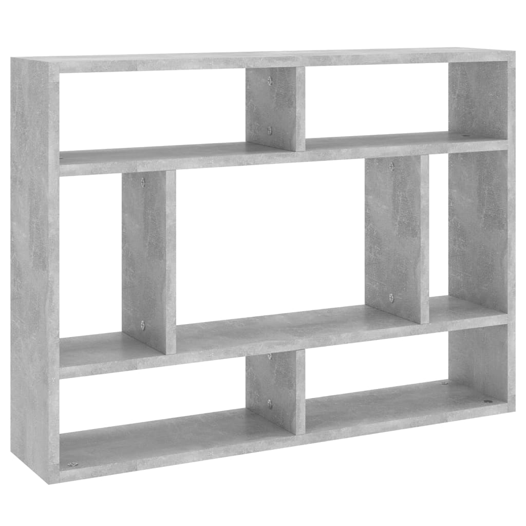 Seinähylly betoninharmaa 75x16x55 cm lastulevy - Sisustajankoti.fi