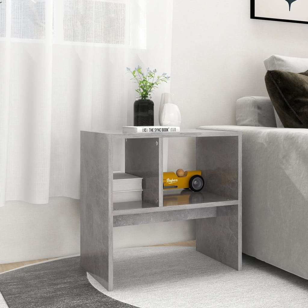 Sivupöytä betoninharmaa 50x30x50 cm lastulevy - Sisustajankoti.fi