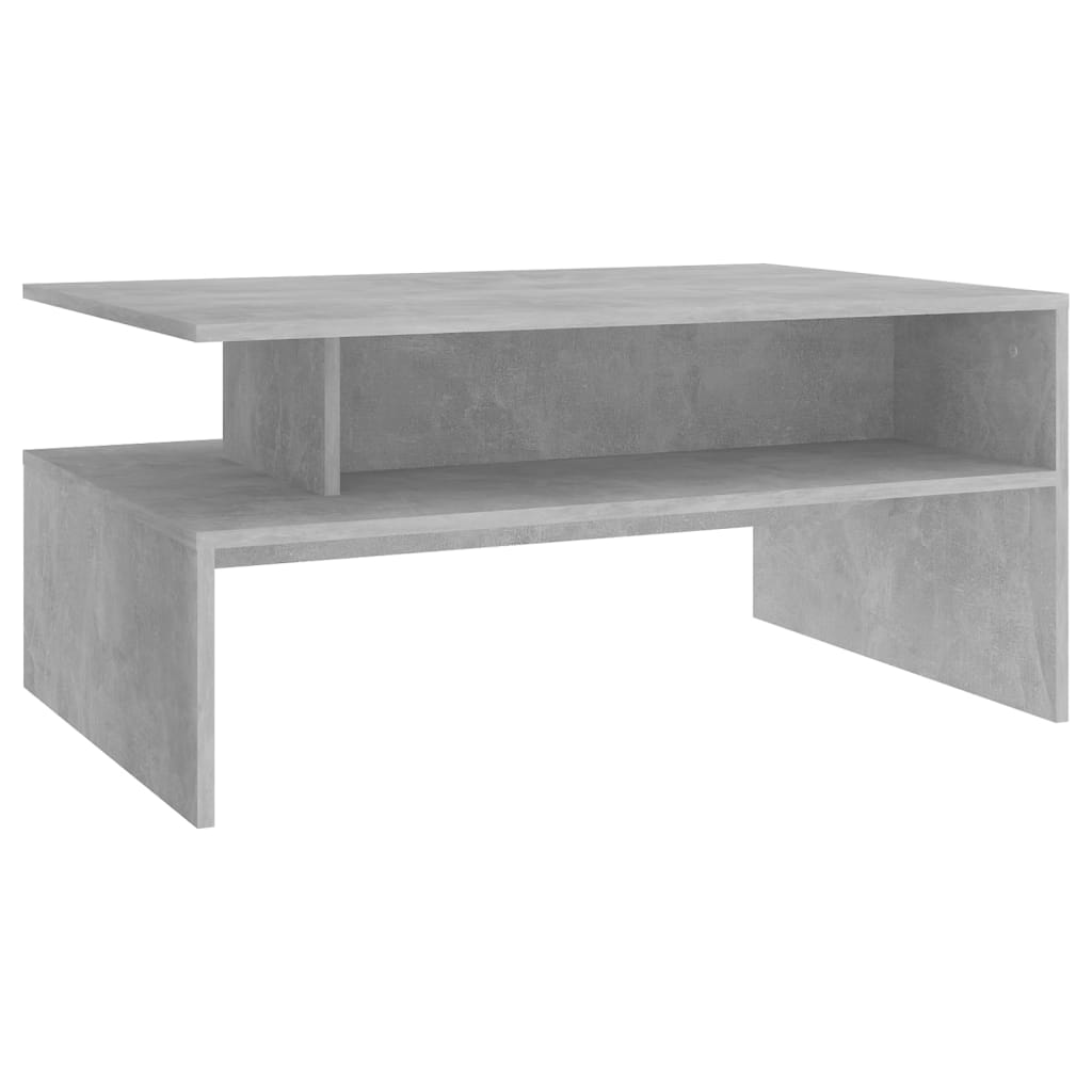 Sohvapöytä betoninharmaa 90x60x42,5 cm lastulevy - Sisustajankoti.fi