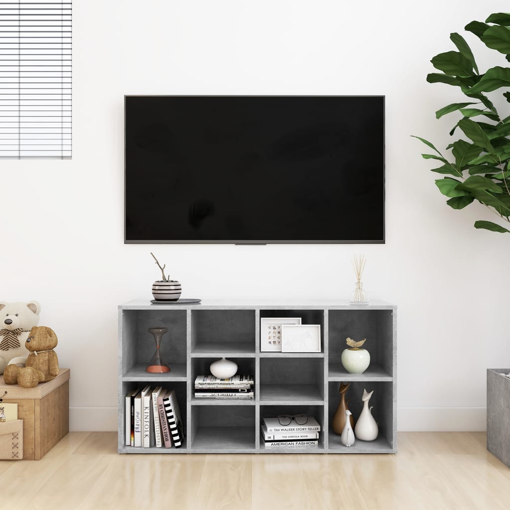 Kenkien säilytyspenkki betoninharmaa 103x30x54,5 cm lastulevy - Sisustajankoti.fi