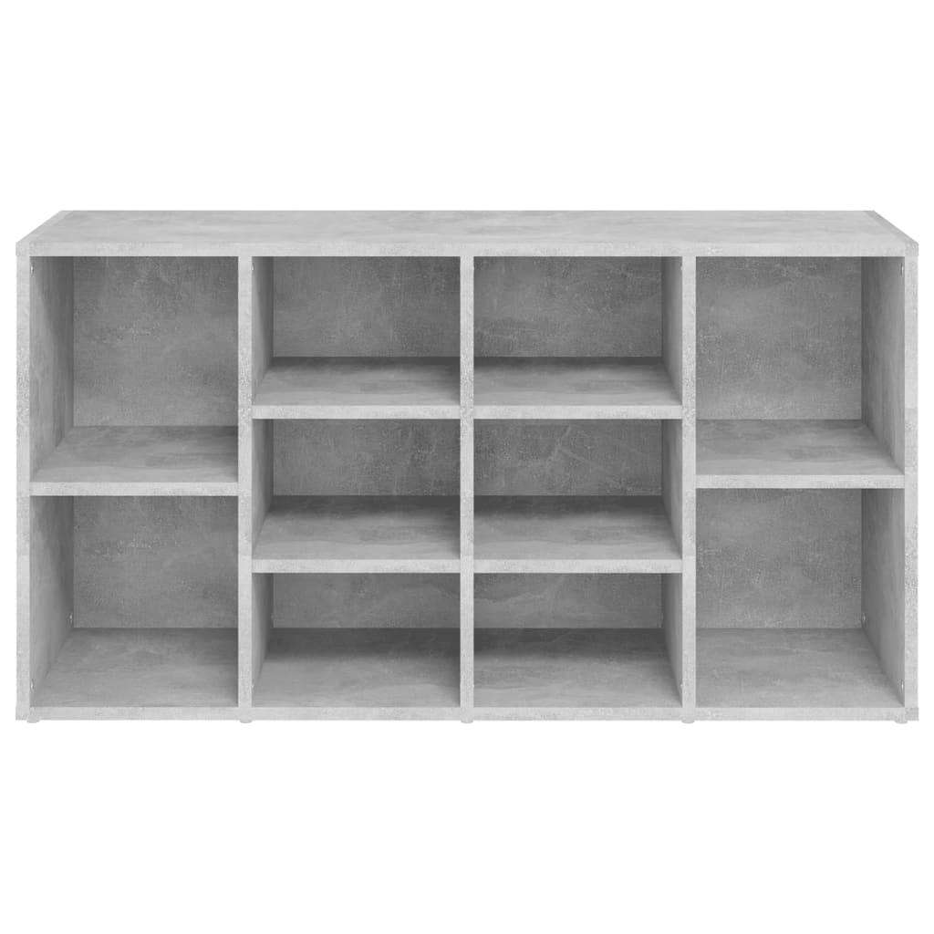 Kenkien säilytyspenkki betoninharmaa 103x30x54,5 cm lastulevy - Sisustajankoti.fi