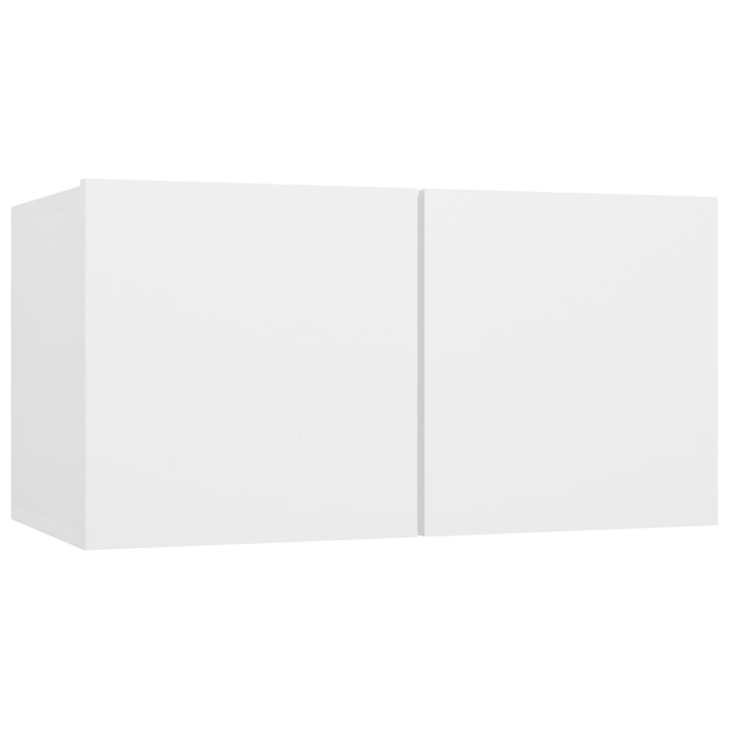 Seinäkiinnitettävät TV-tasot 3 kpl valkoinen 60x30x30cm - Sisustajankoti.fi