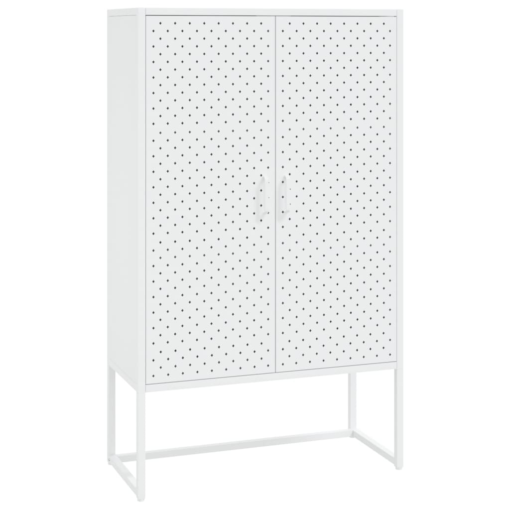 Kaappi valkoinen 80x35x135 cm teräs - Sisustajankoti.fi