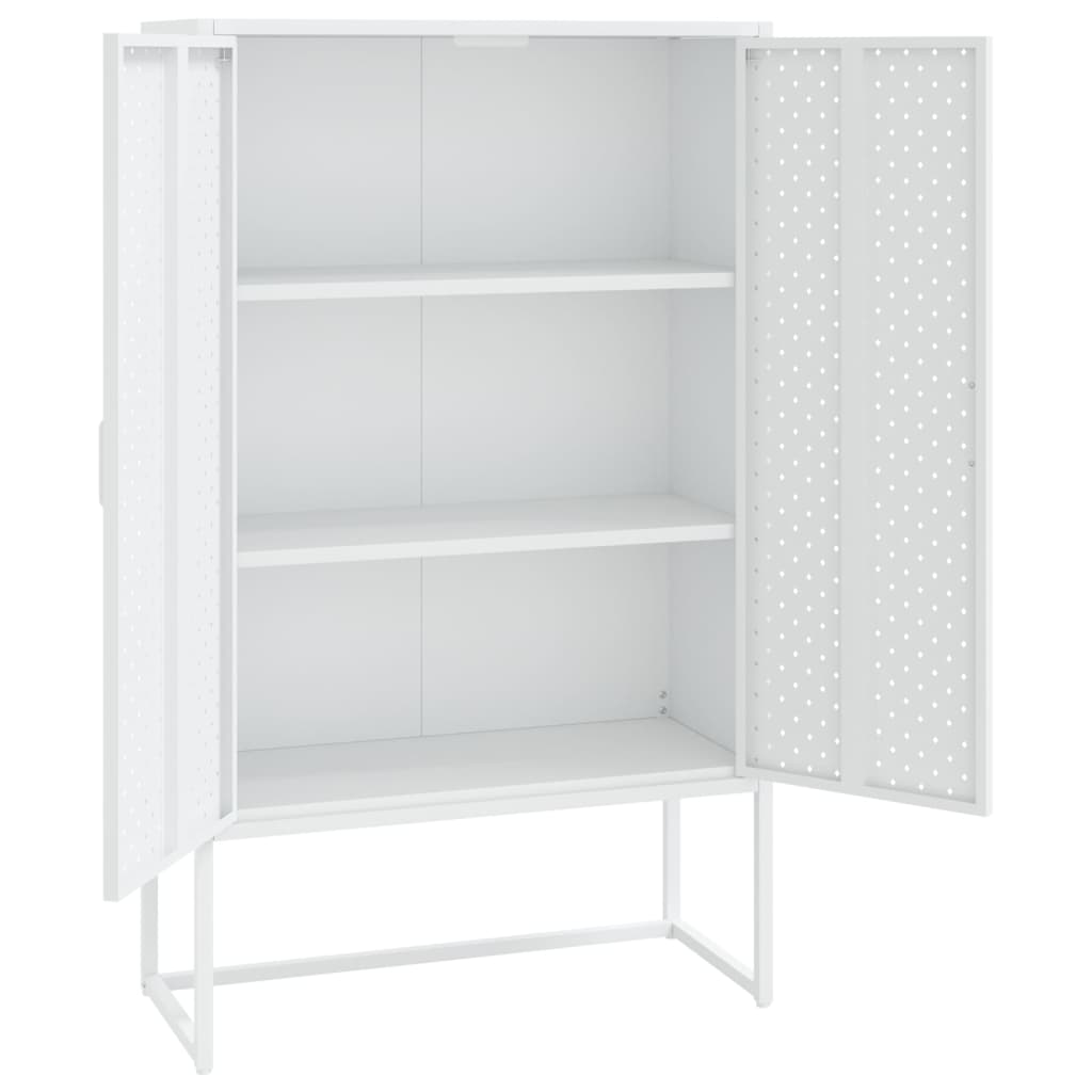 Kaappi valkoinen 80x35x135 cm teräs - Sisustajankoti.fi