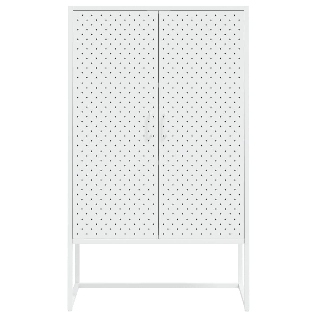 Kaappi valkoinen 80x35x135 cm teräs - Sisustajankoti.fi