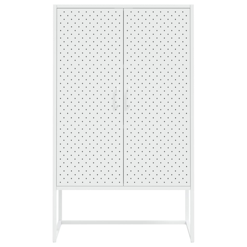 Kaappi valkoinen 80x35x135 cm teräs - Sisustajankoti.fi