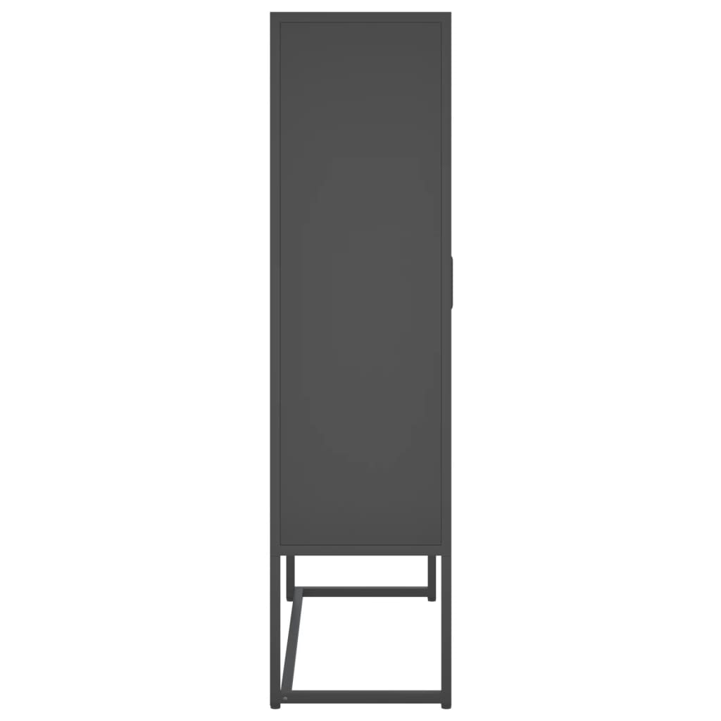 Kaappi antrasiitti 80x35x135 cm teräs - Sisustajankoti.fi