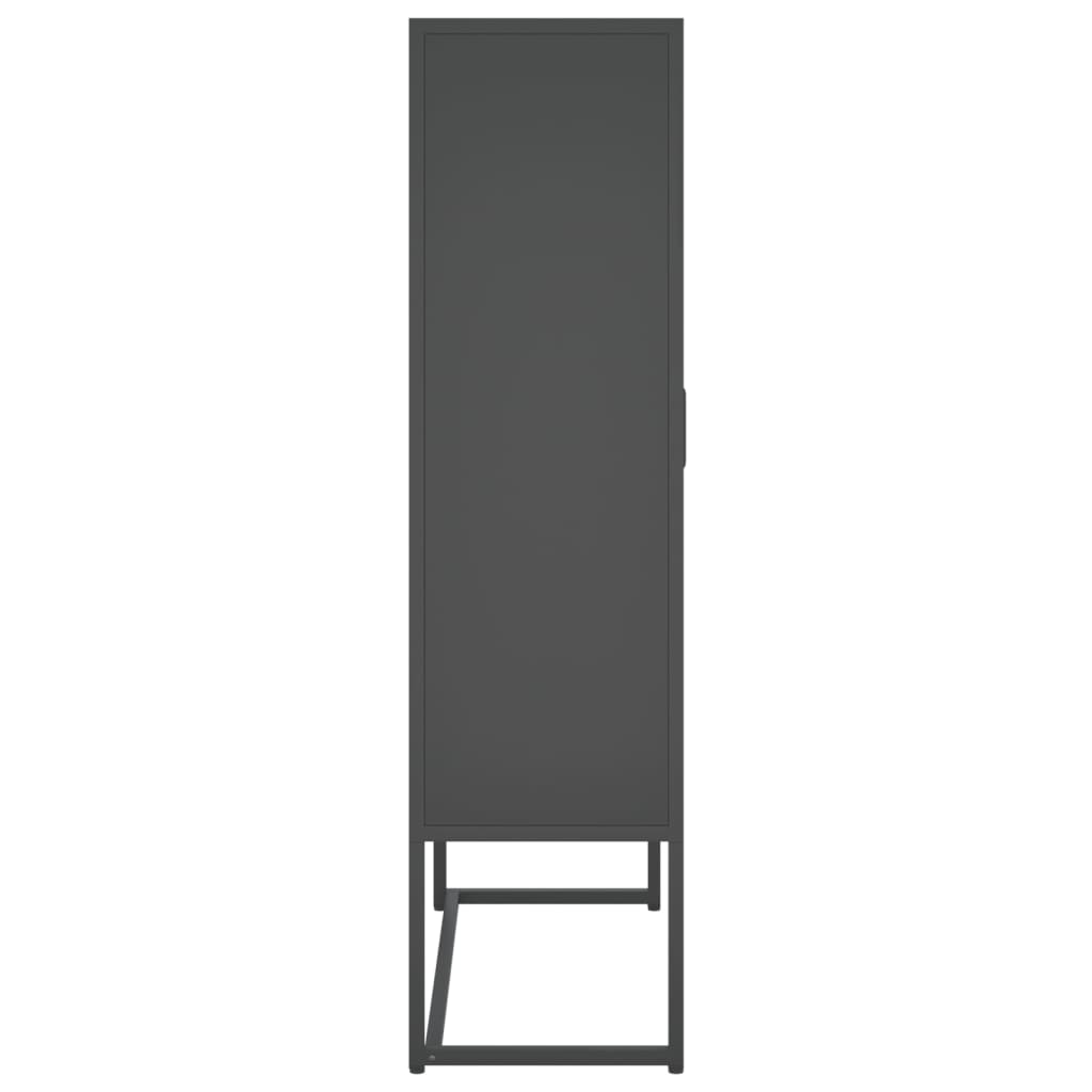 Kaappi antrasiitti 80x35x135 cm teräs - Sisustajankoti.fi
