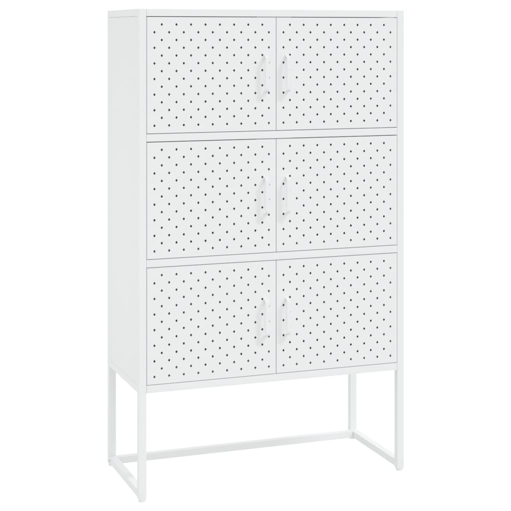 Kaappi valkoinen 80x35x135 cm teräs - Sisustajankoti.fi