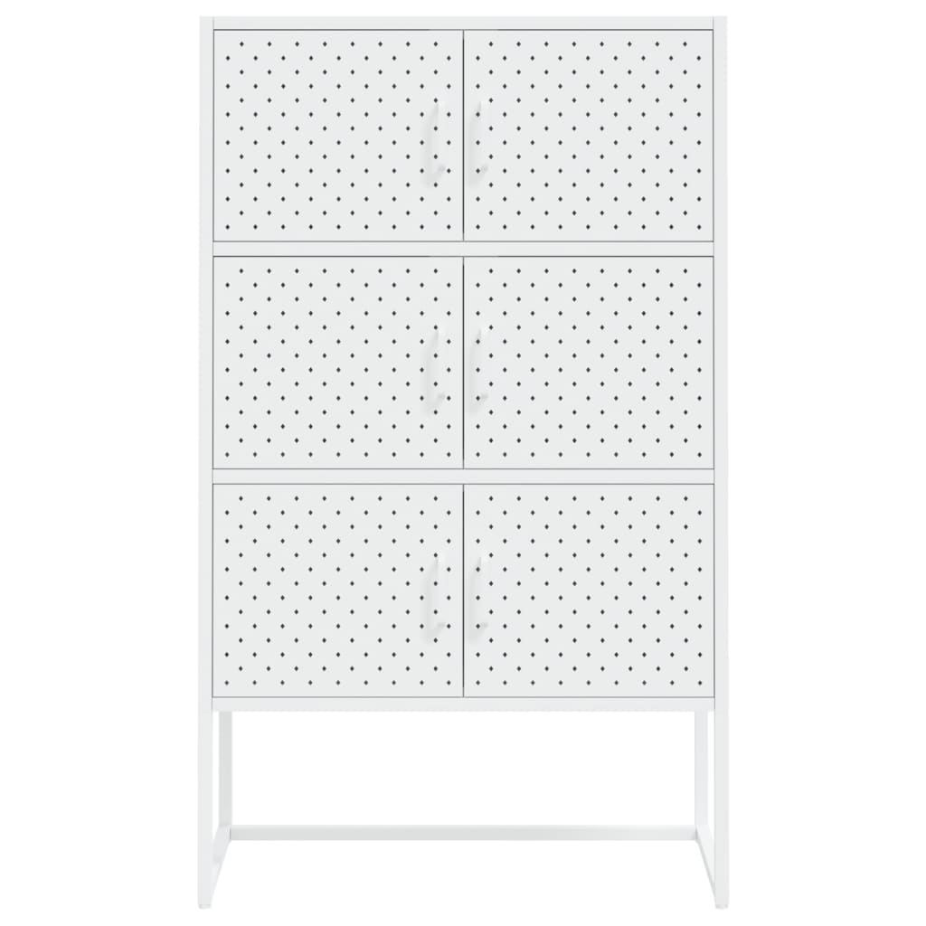 Kaappi valkoinen 80x35x135 cm teräs - Sisustajankoti.fi