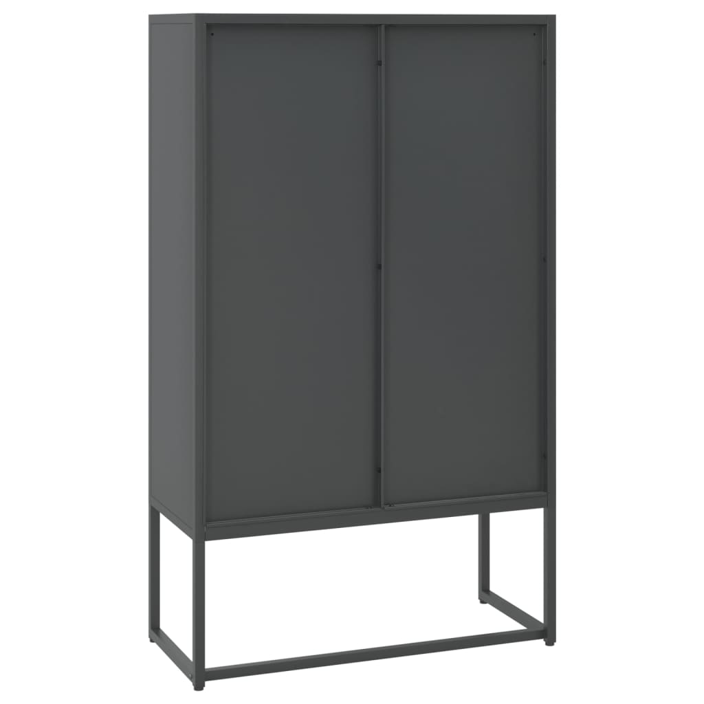 Kaappi antrasiitti 80x35x135 cm teräs - Sisustajankoti.fi