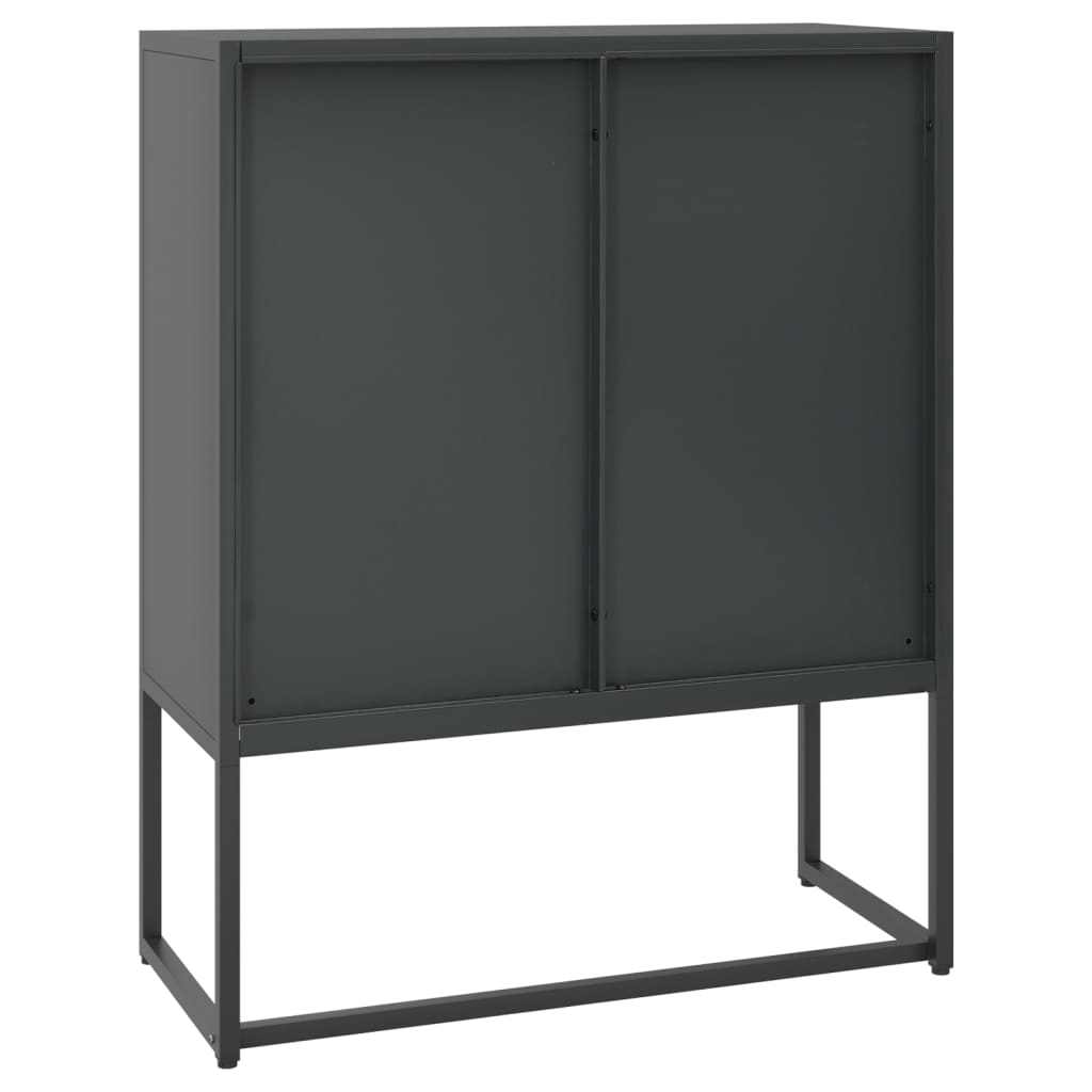 Kaappi antrasiitti 80x35x100 cm teräs - Sisustajankoti.fi