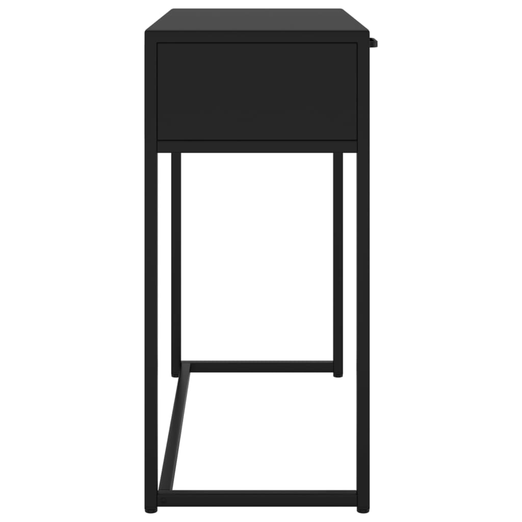 Konsolipöytä musta 72x35x75 cm teräs - Sisustajankoti.fi